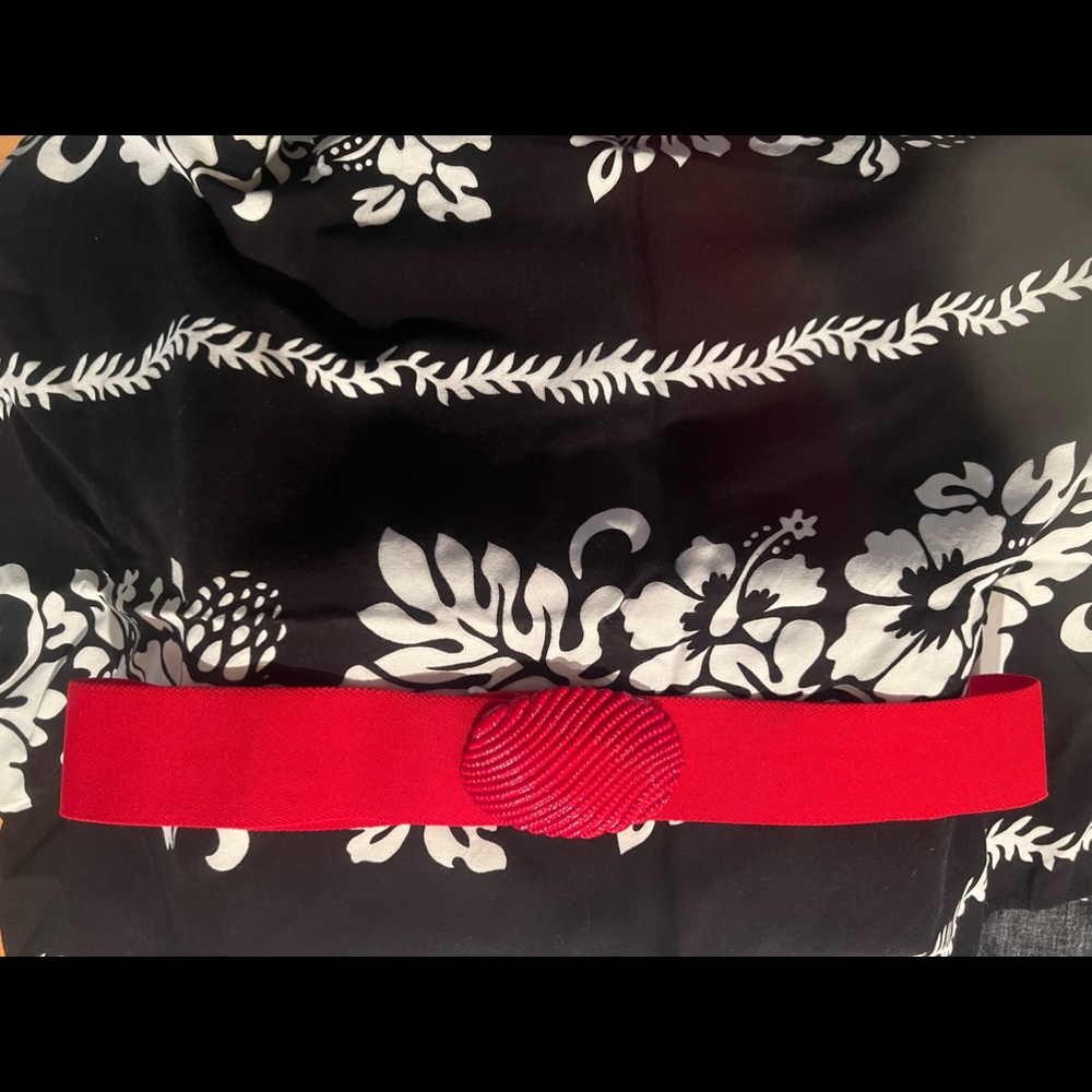 Red Vintage Stretch Belt